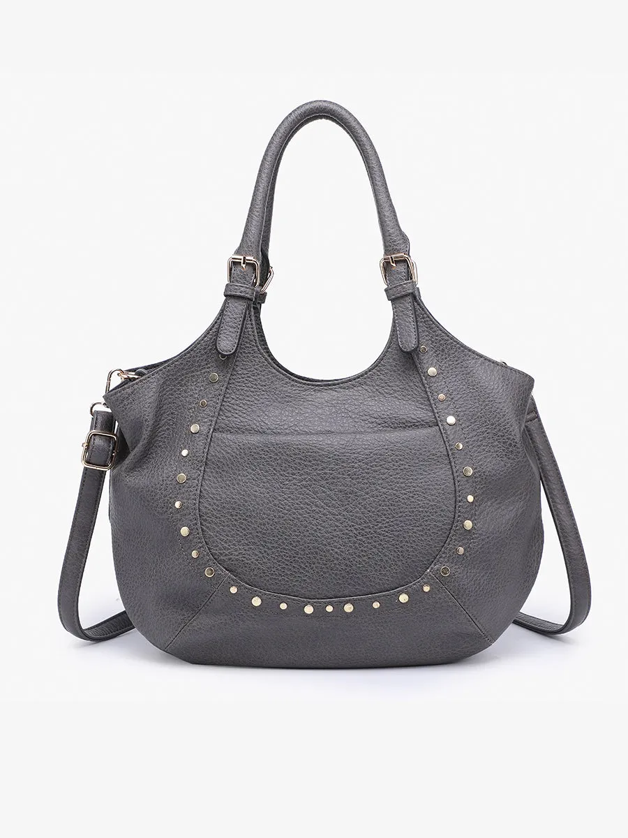 Kay Vegan Studded Hobo