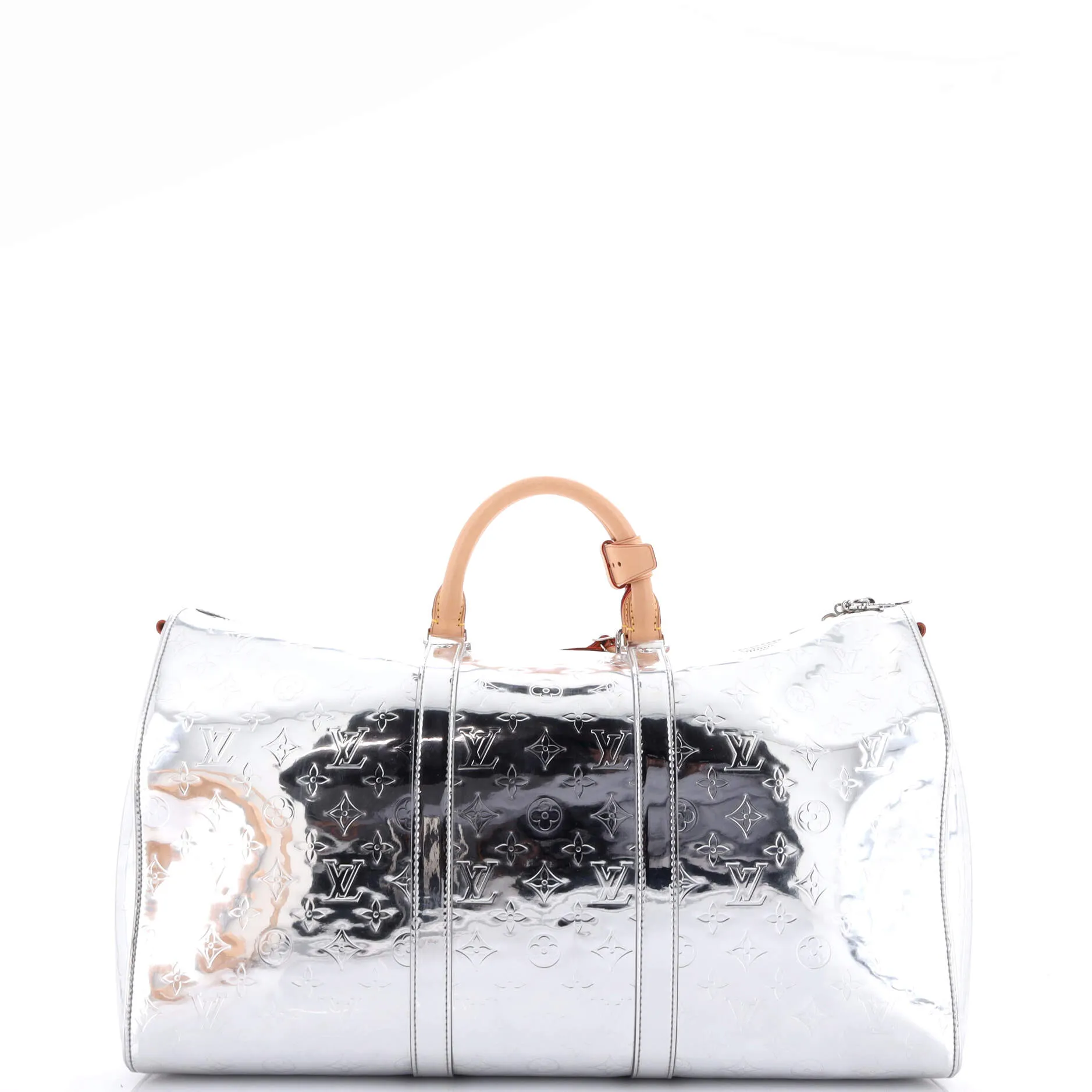 Keepall Bandouliere Bag Monogram Mirror Coated Canvas 50