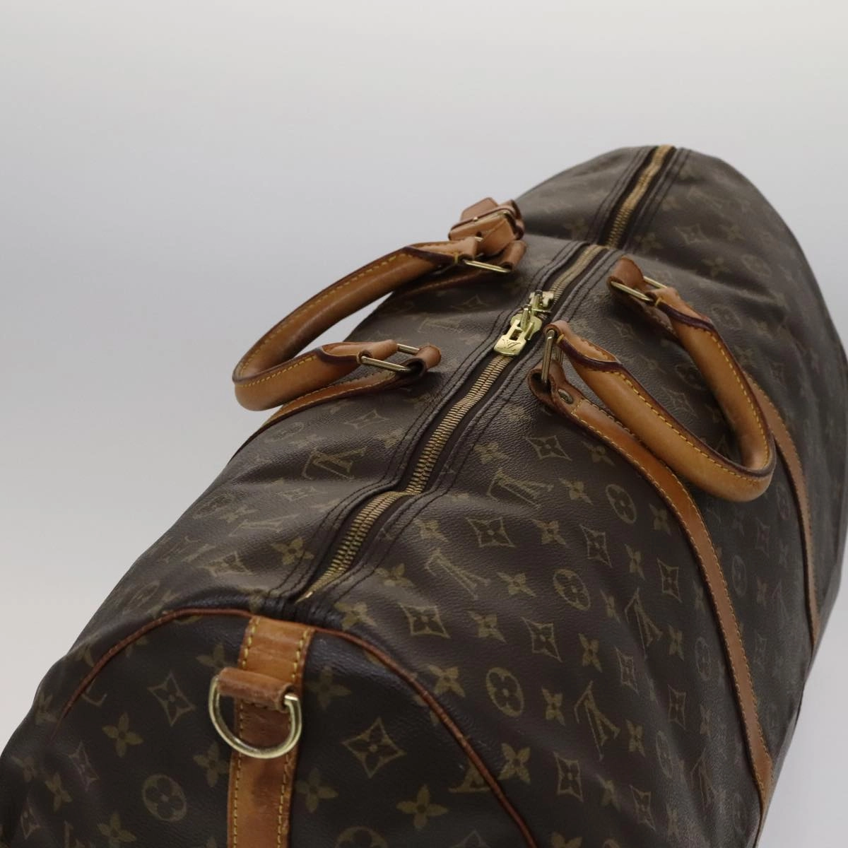 Keepall Bandouliere Canvas Travel Bag with Shoulder Strap