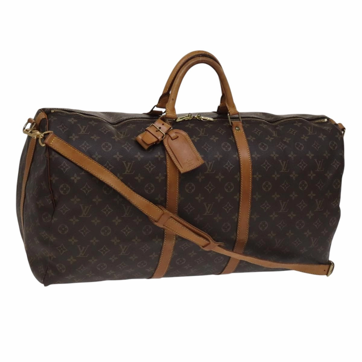 Keepall Bandouliere Canvas Travel Bag with Shoulder Strap