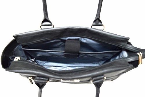 Kenneth Cole Reaction Tote and Tie Single Gusset Top Zip Computer Carry On Tote (Charcoal)