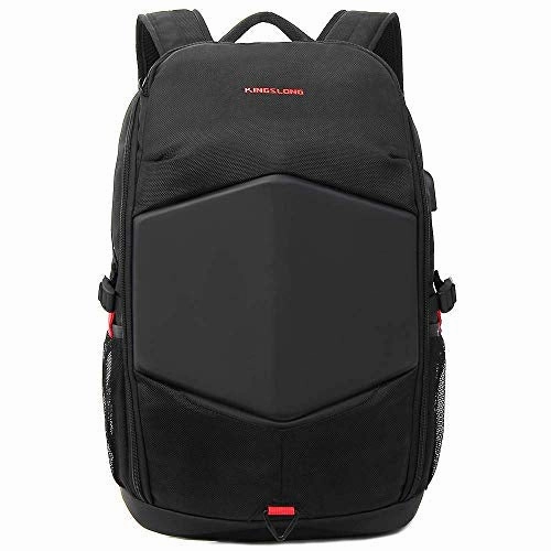 KINGSLONG Laptop Backpack 17-17.3 Inch Gaming Backpack with USB Charger Port Rain Cover