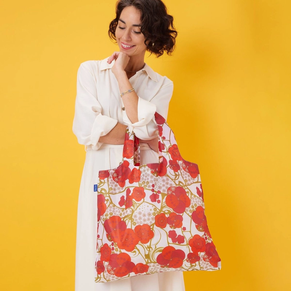 Kintsugi Blu Bag Reusable Shopping Bag - Machine Washable