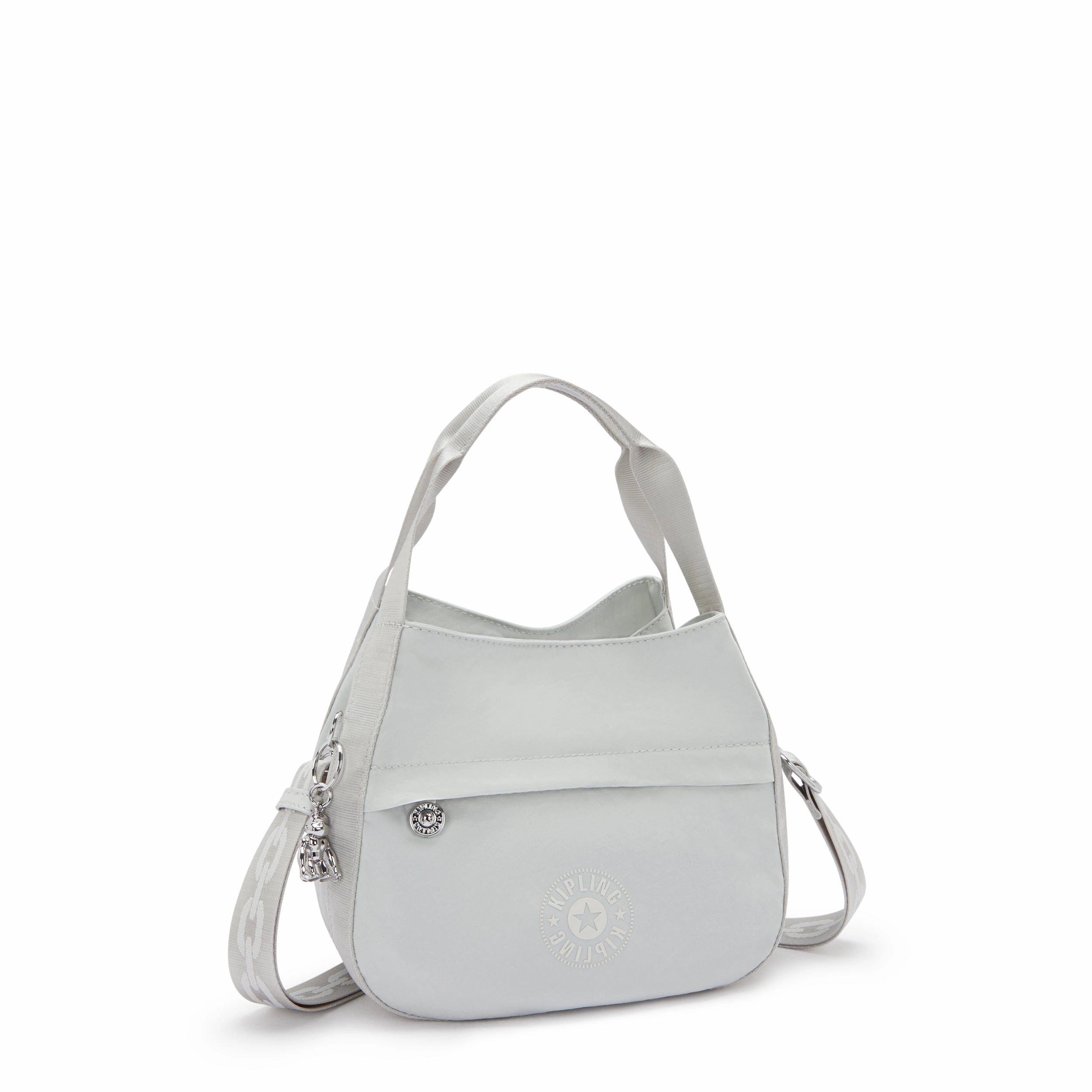 Kipling Bahar Satin Shoulder Bag - Silver Night