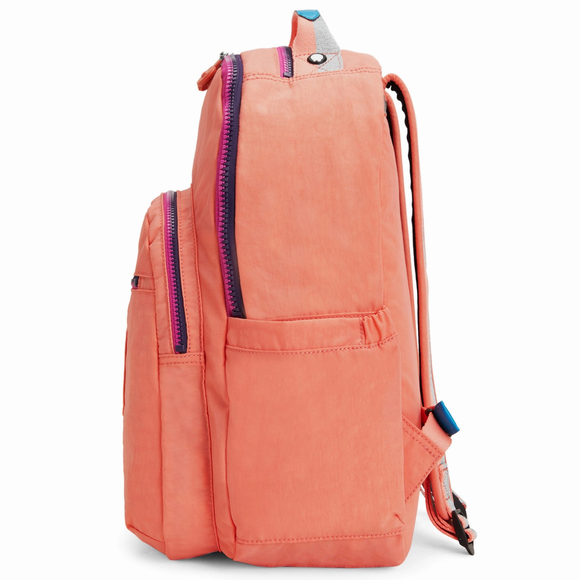 Kipling Seoul Large Nylon 15" Laptop Backpack Cool Coral Shade