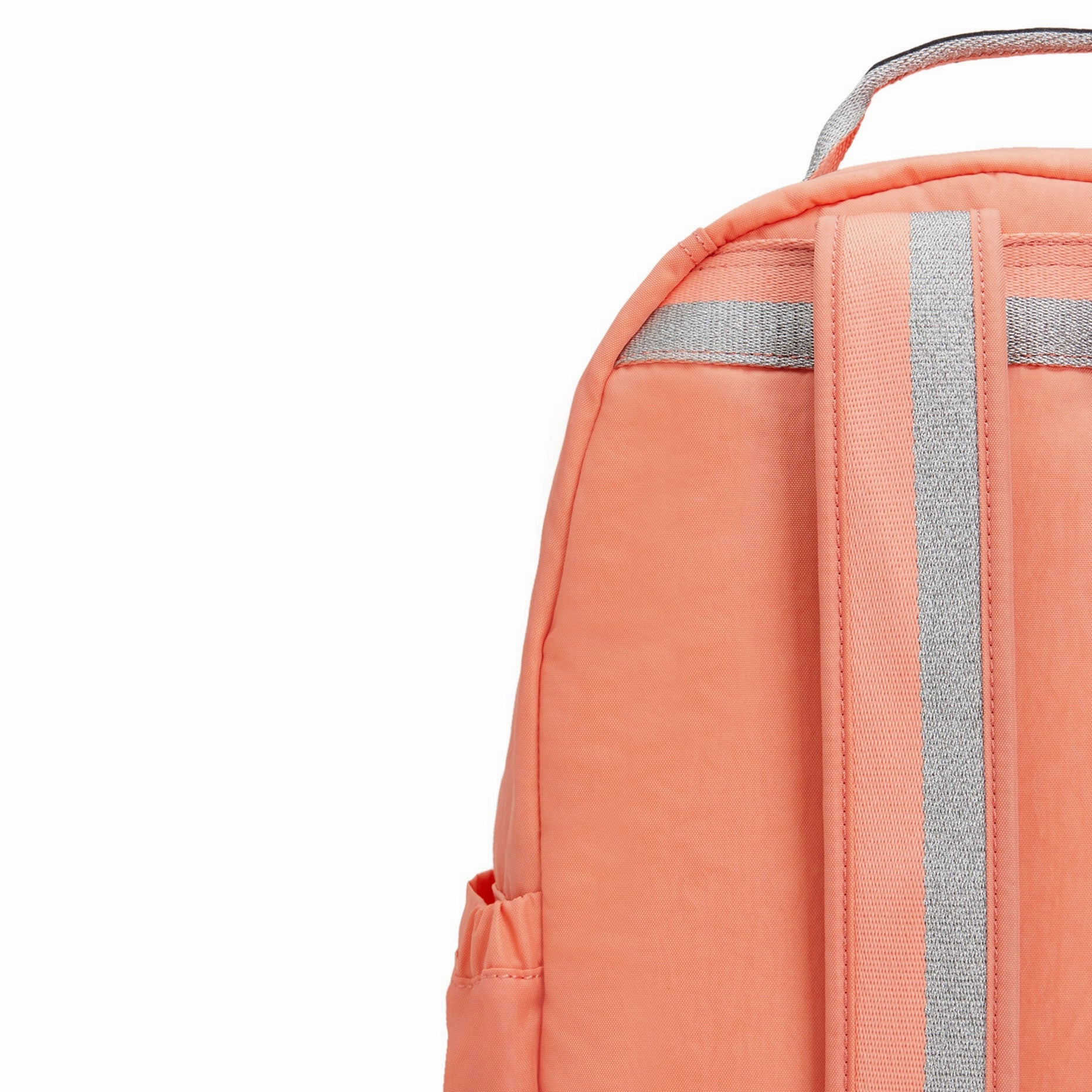 Kipling Seoul Large Nylon 15" Laptop Backpack Cool Coral Shade