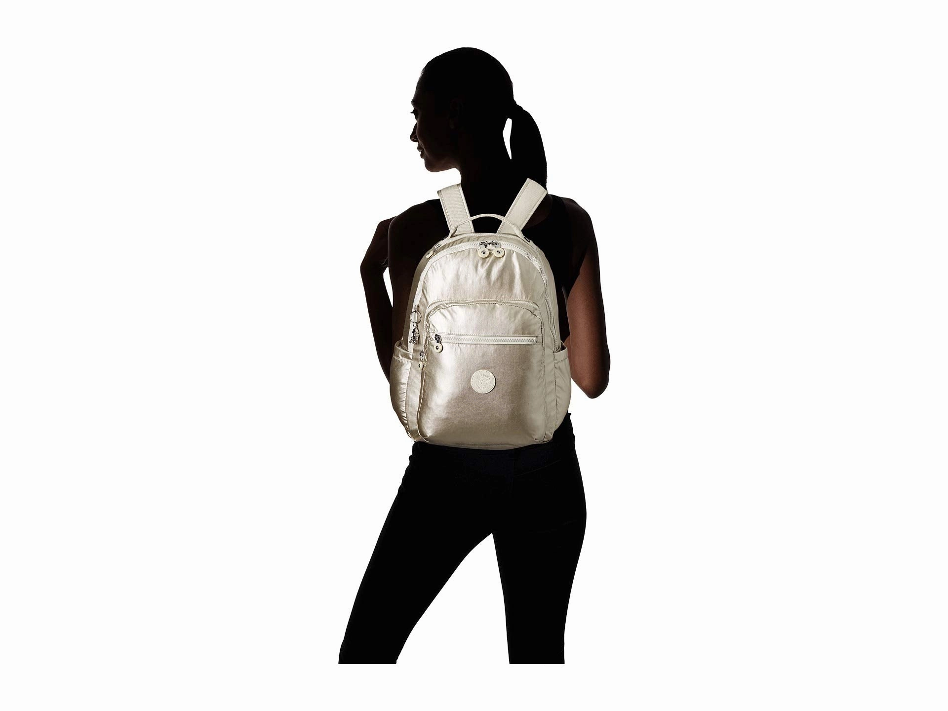 Kipling womens Seoul Laptop Backpack, cloud Metal, One Size