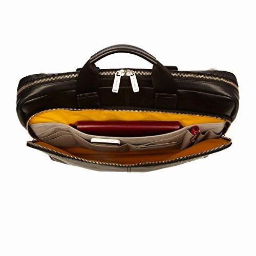 Knomo Luggage Newbury Top Zip Briefcase 11.8 X 16.1 X 4.3, Brown, One Size