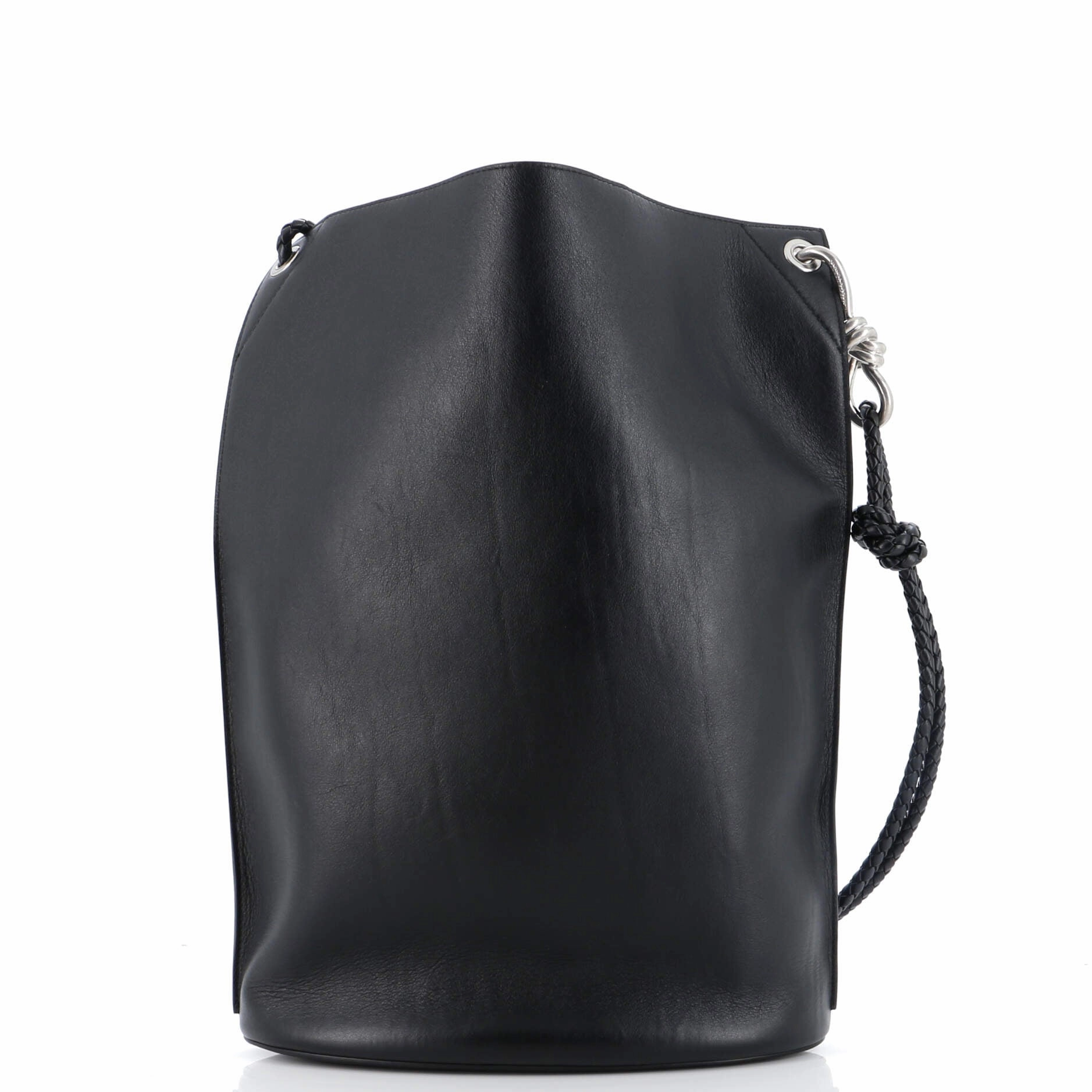 Knot Bucket Shoulder Bag Leather Medium