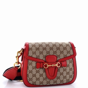 Lady Web Shoulder Bag GG Canvas Medium