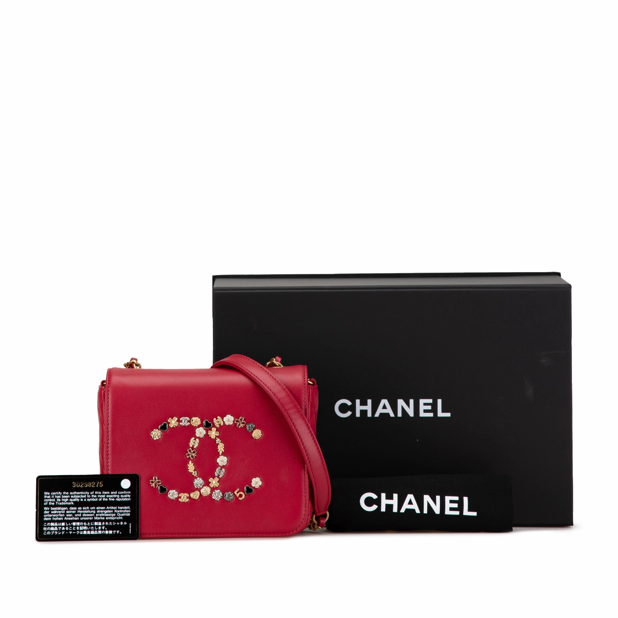 Lambskin Lucky Charms Flap Crossbody