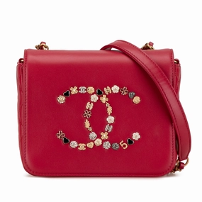 Lambskin Lucky Charms Flap Crossbody