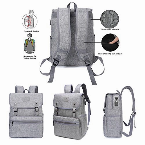 Laptop Backpack Men Women Business Travel Computer Backpack School College Bookbag Stylish Water