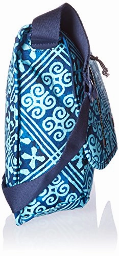 Laptop Messenger Cotton Messenger Bag, Cuban Tiles, One Size