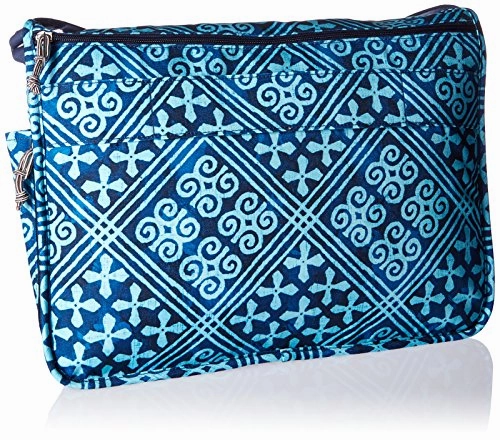 Laptop Messenger Cotton Messenger Bag, Cuban Tiles, One Size