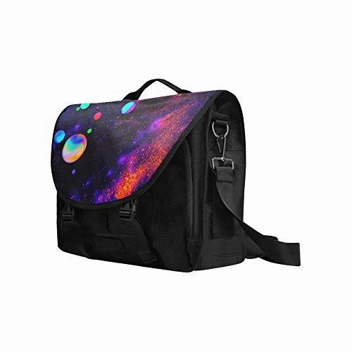 Laptop Shoulder Bag, Galaxy Printed Laptop Bag Oxford fabric