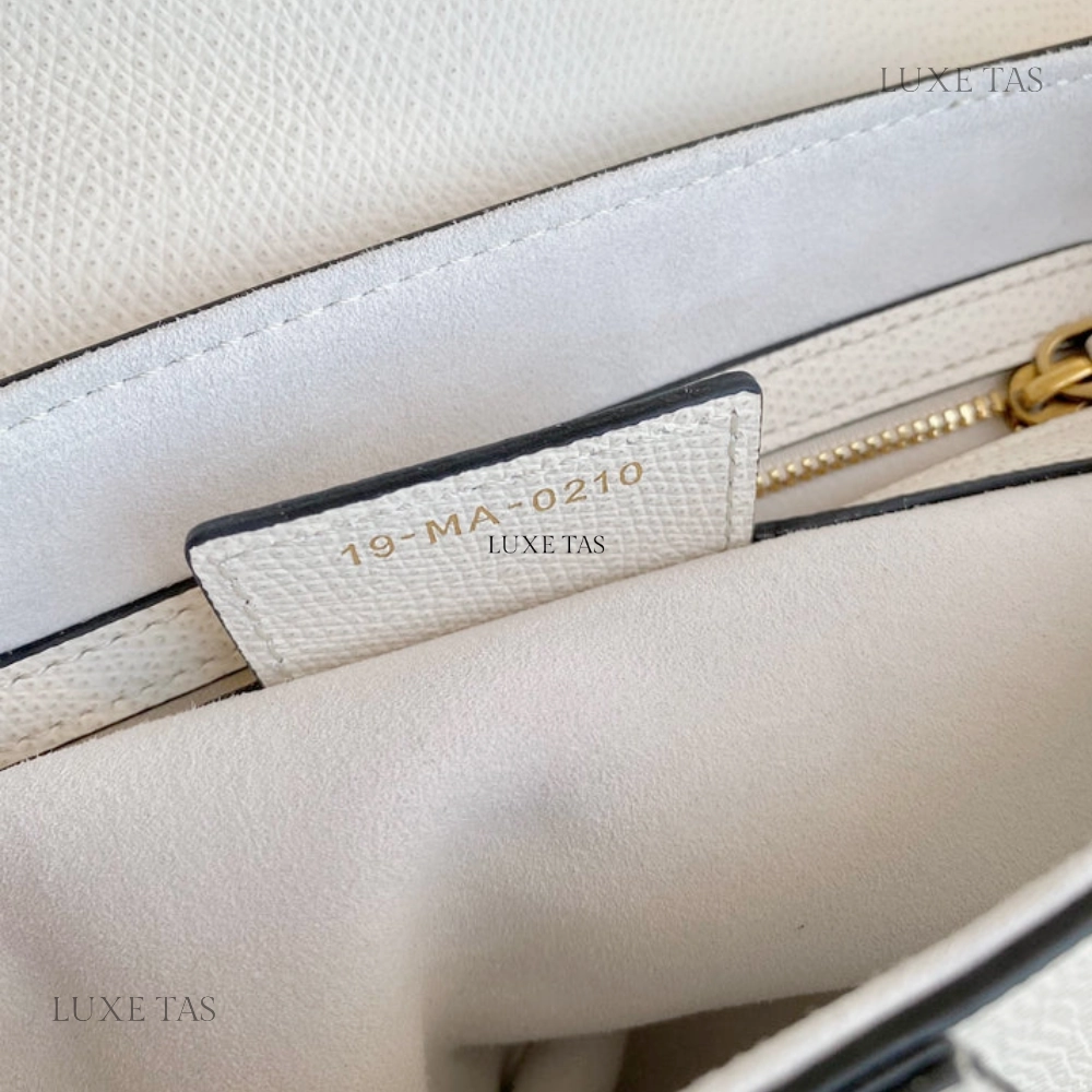 Latte Grained Calfskin Saddle Bag With Strap Leather Crossbody Bag for Women