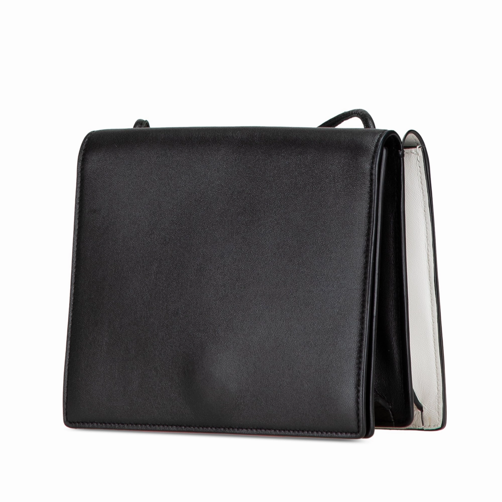 Leather Double Sided Flap Crossbody