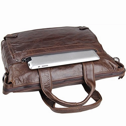 Leather Laptop Crossbody Shoulder Bag For Men Handbag Berchirly Business Computer Briefcase