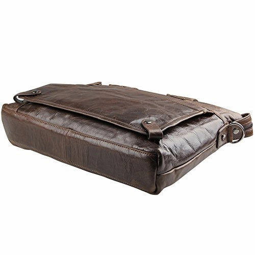 Leather Laptop Crossbody Shoulder Bag For Men Handbag Berchirly Business Computer Briefcase