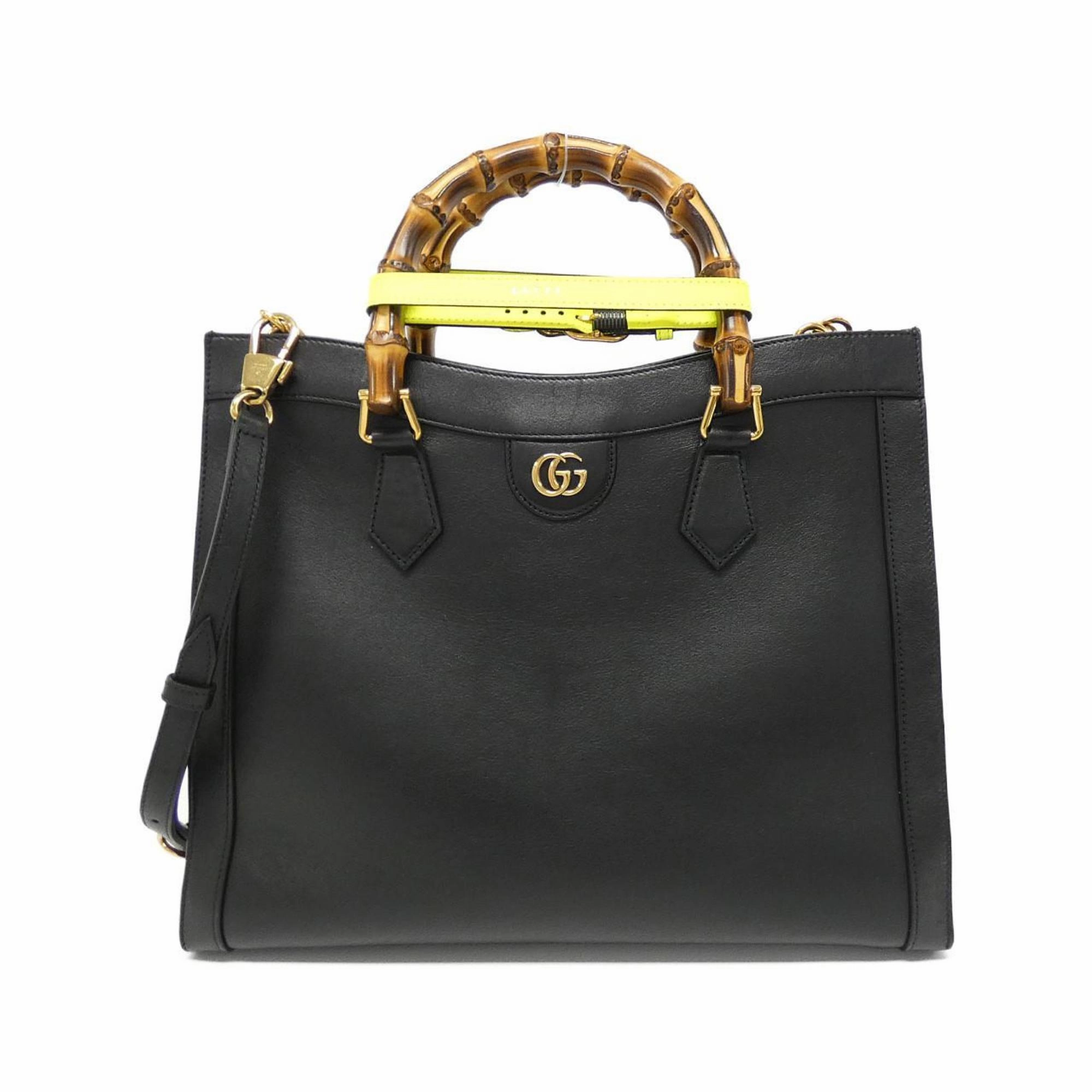 Leather Tote Bag with Dust Bag and Shoulder Strap