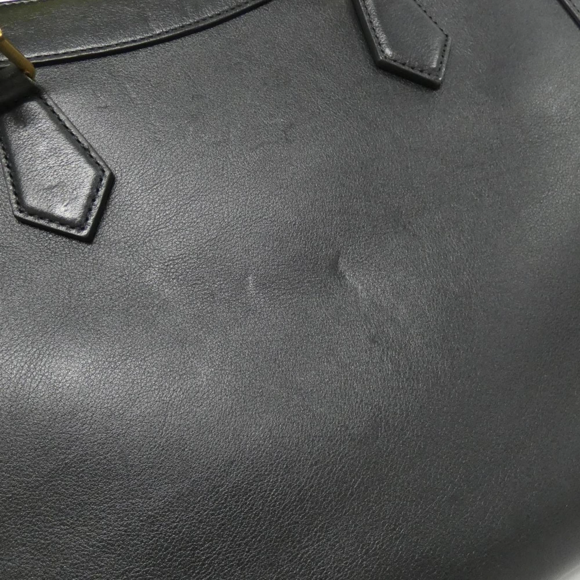 Leather Tote Bag with Dust Bag and Shoulder Strap