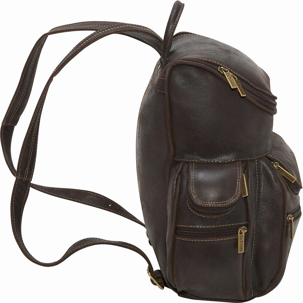 Ledonne Leather Distressed Laptop Backpack