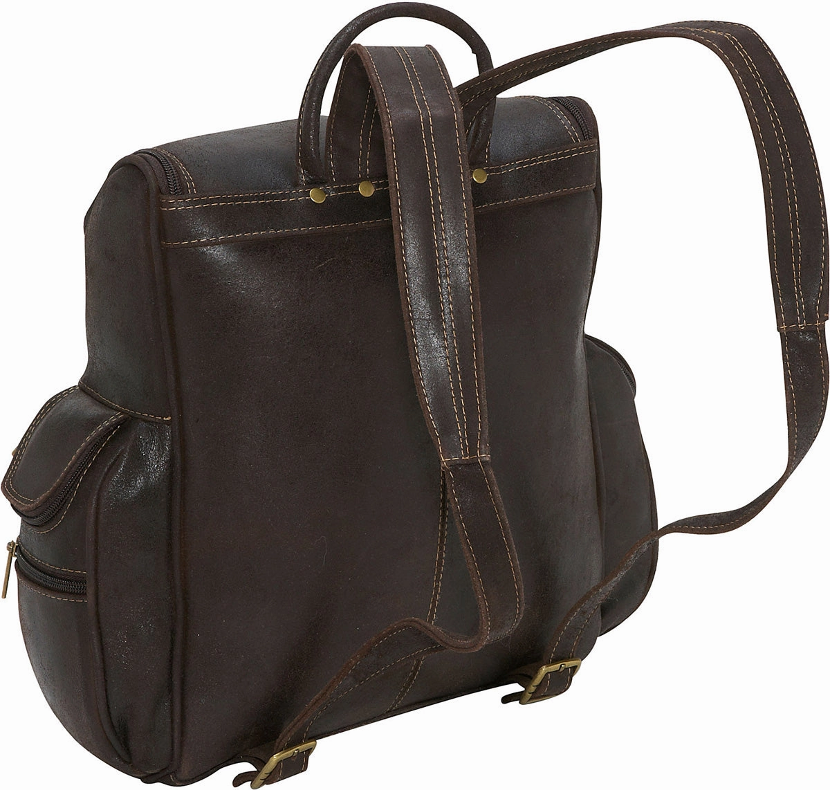 Ledonne Leather Distressed Laptop Backpack