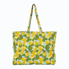 Lemon Blossoms Little Shopper Tote Bag