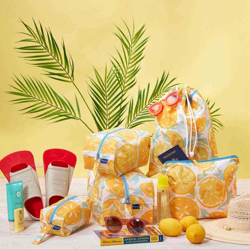 Lemon Slices Travel Cube- Set of 3