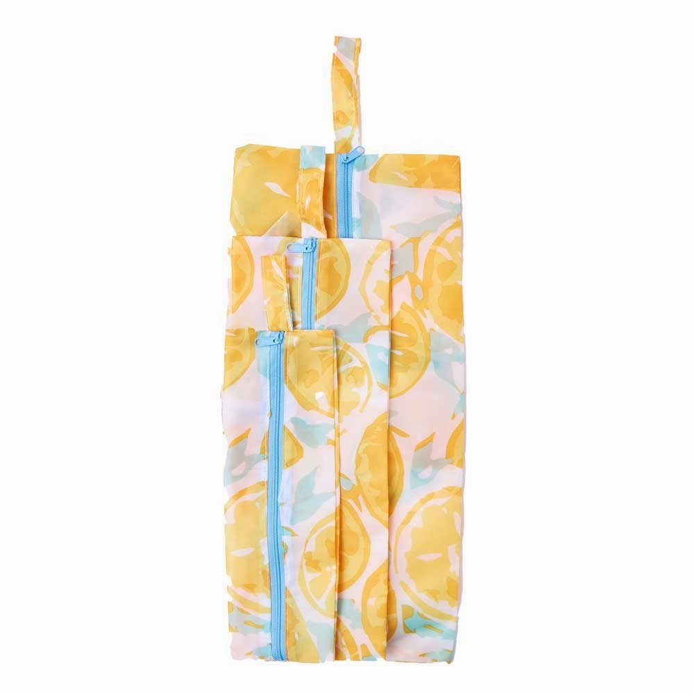 Lemon Slices Travel Cube- Set of 3