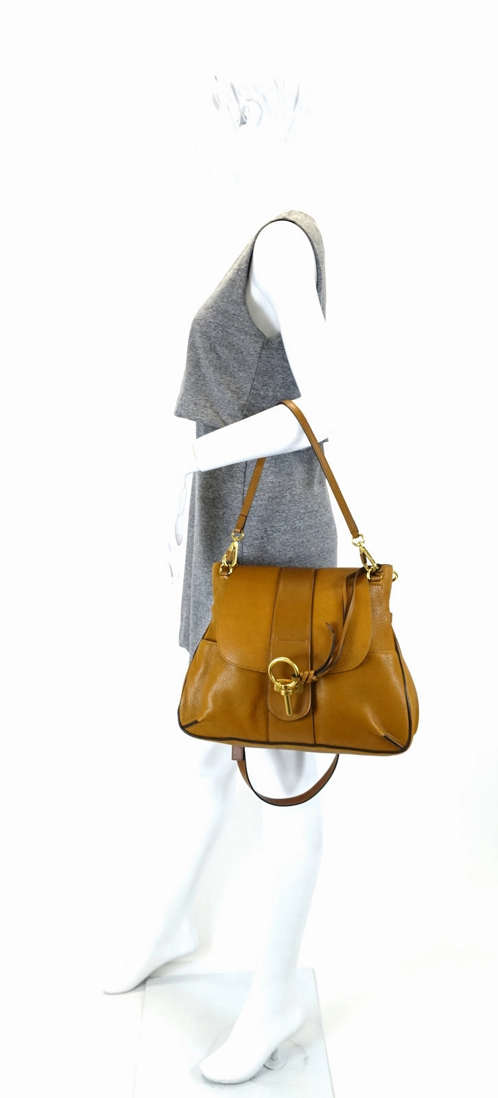 Lexa Grained Lambskin Leather Medium Crossbody Bag