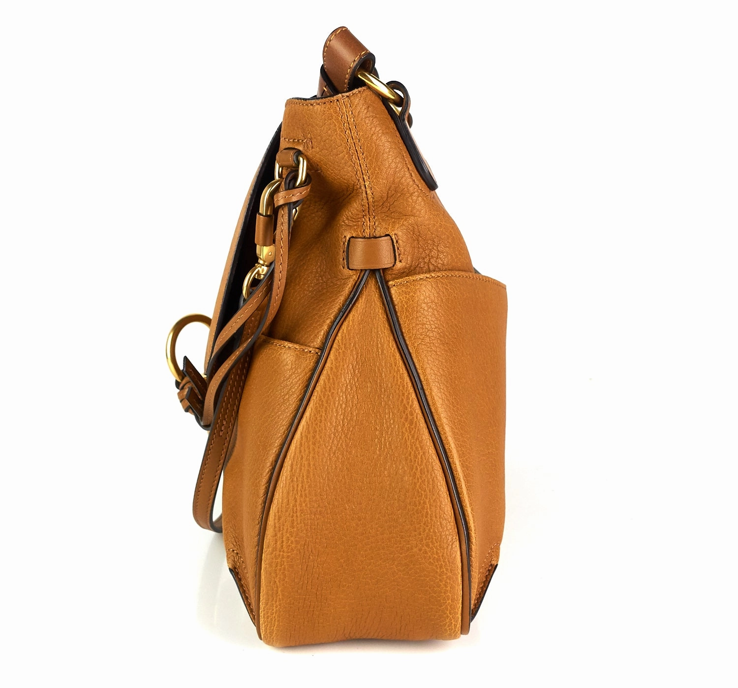 Lexa Grained Lambskin Leather Medium Crossbody Bag