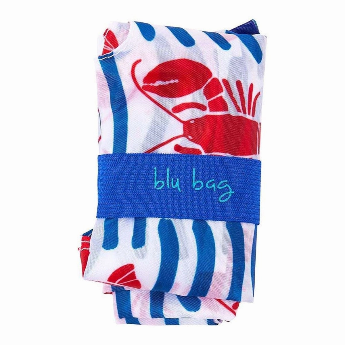 Lobster Waves blu Reusable Shopping Bag-Machine washable