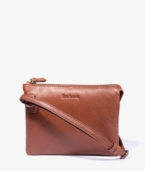 Lochy leather crossbody in brown