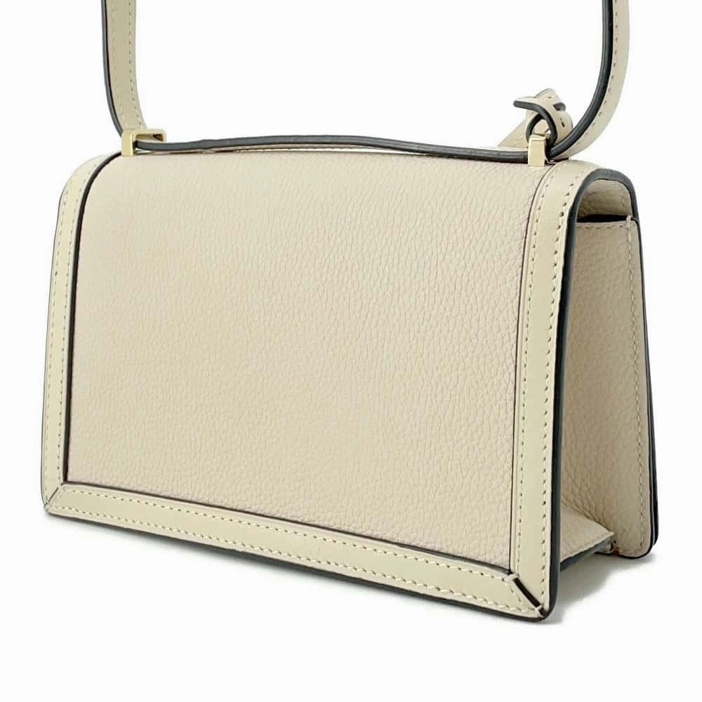 LOEWE Barcelona Shoulder Bag Ivory Leather Size Mini