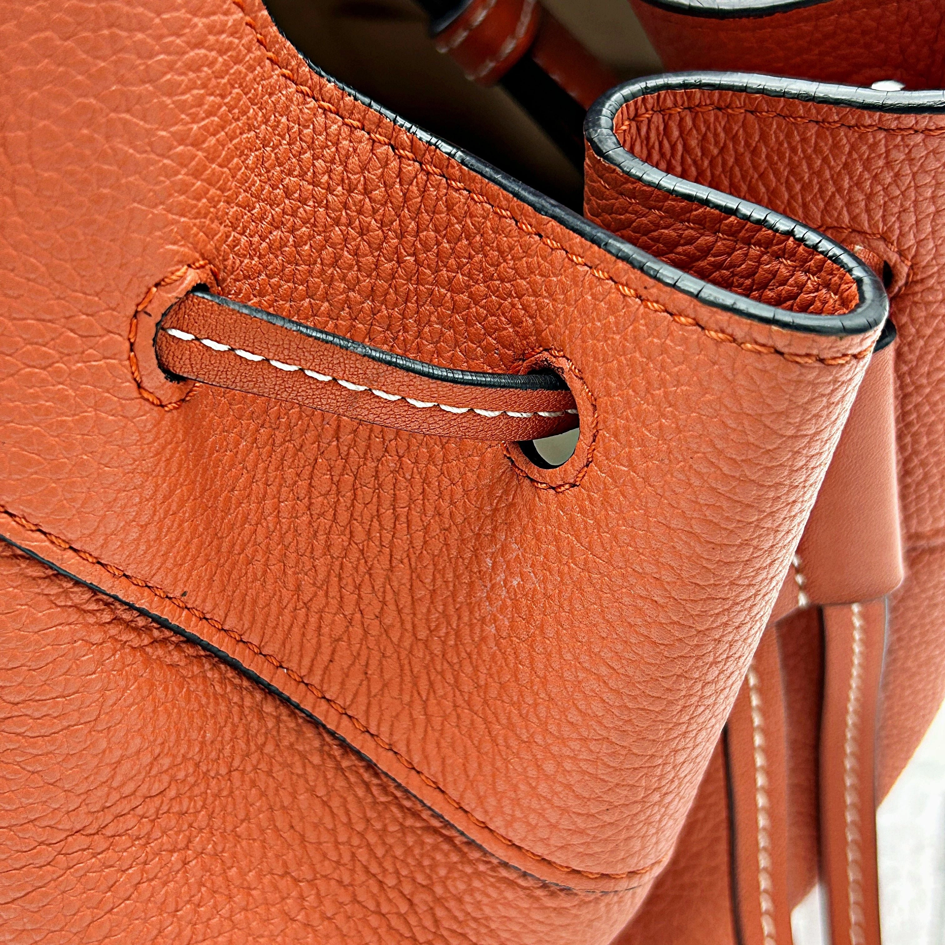 LOEWE Calfskin Mini Hammock Shoulder Bag Coral LA34847
