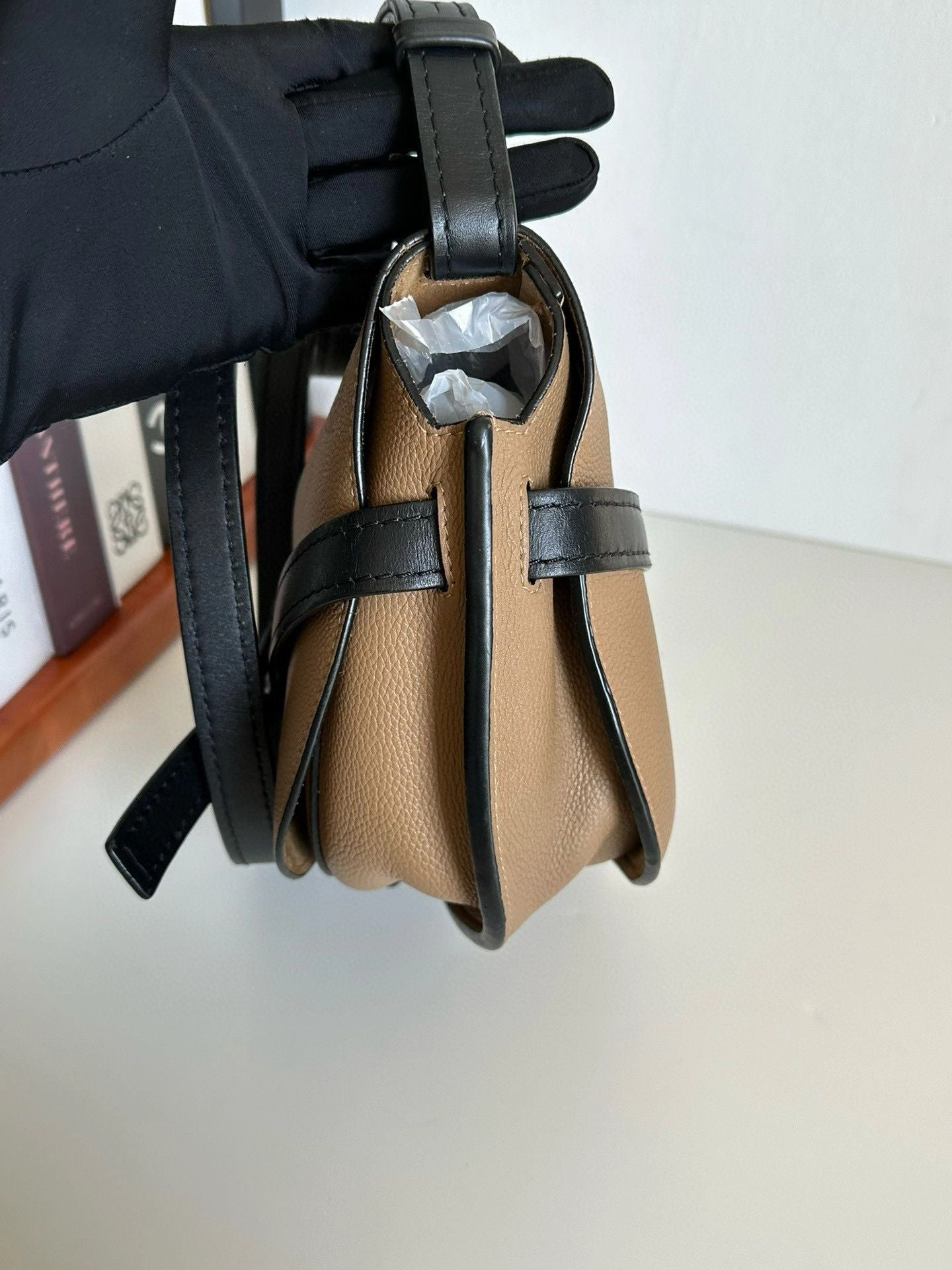 LOEWE Grained Calfskin Small Gate Crossbody Bag #1AEE