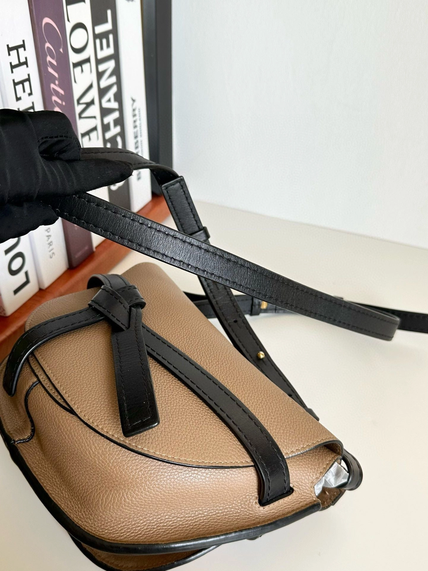 LOEWE Grained Calfskin Small Gate Crossbody Bag #1AEE