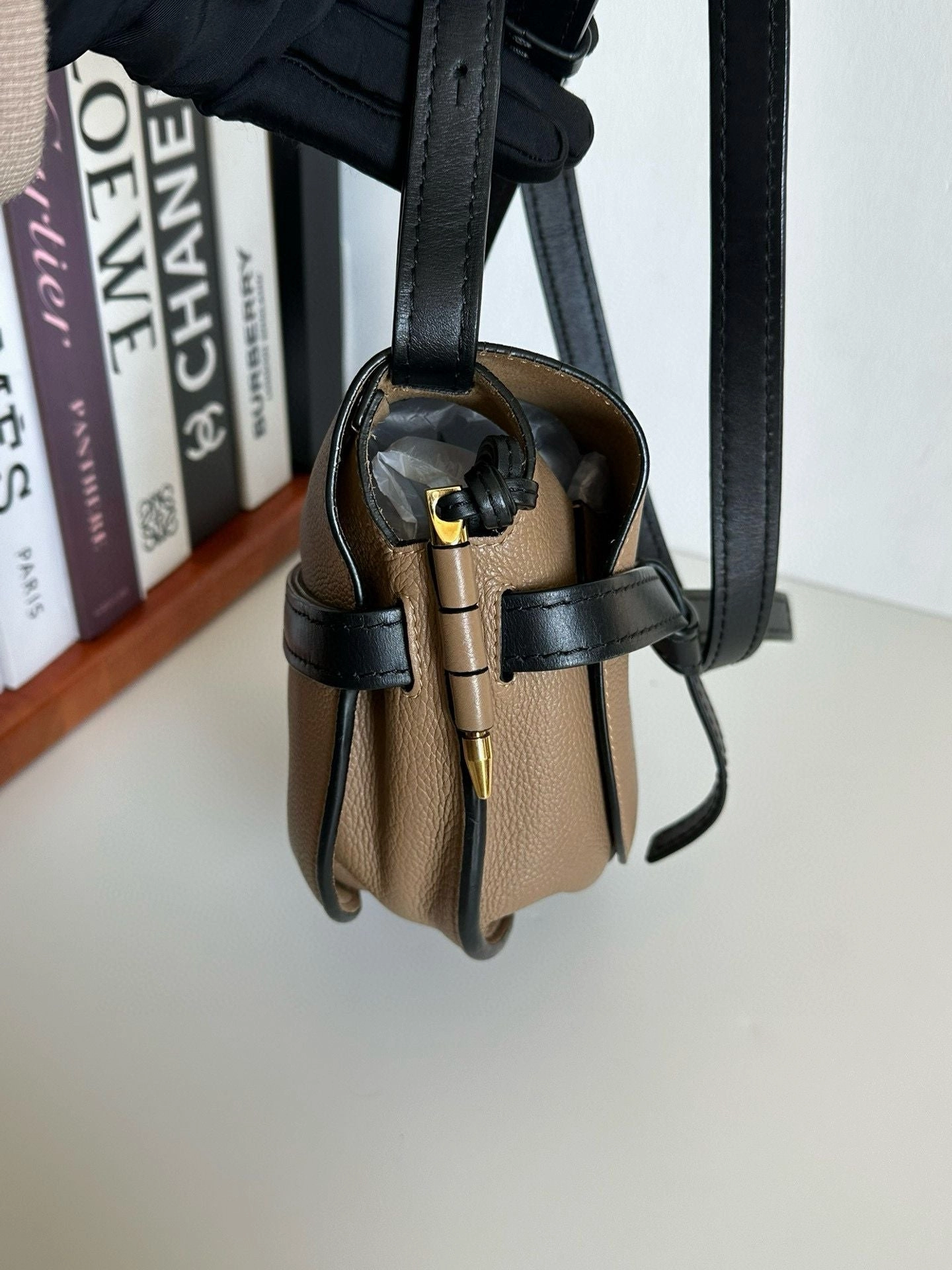 LOEWE Grained Calfskin Small Gate Crossbody Bag #1AEE