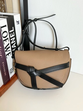 LOEWE Grained Calfskin Small Gate Crossbody Bag #1AEE