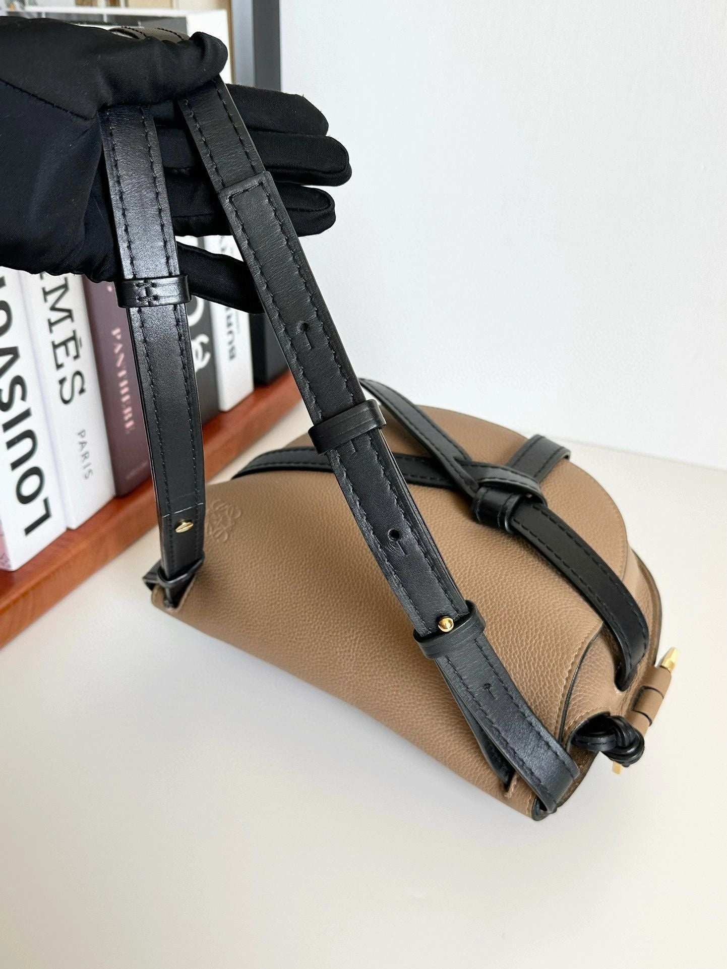 LOEWE Grained Calfskin Small Gate Crossbody Bag #1AEE