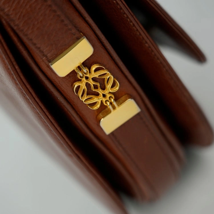 Loewe Messenger Brown Leather Shoulder Bag