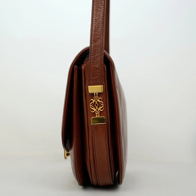 Loewe Messenger Brown Leather Shoulder Bag