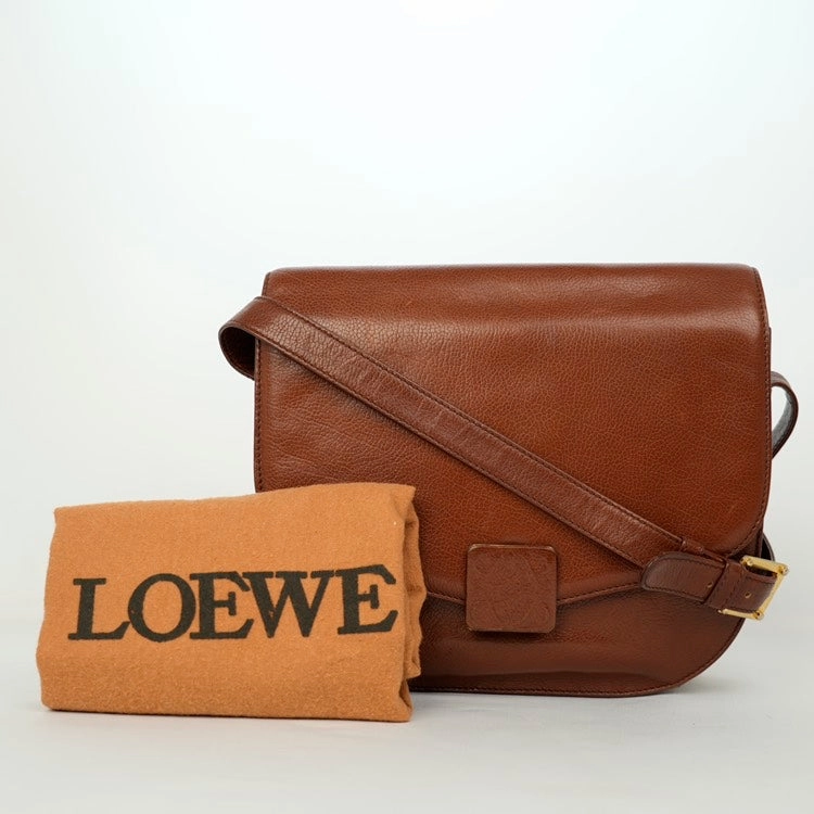 Loewe Messenger Brown Leather Shoulder Bag