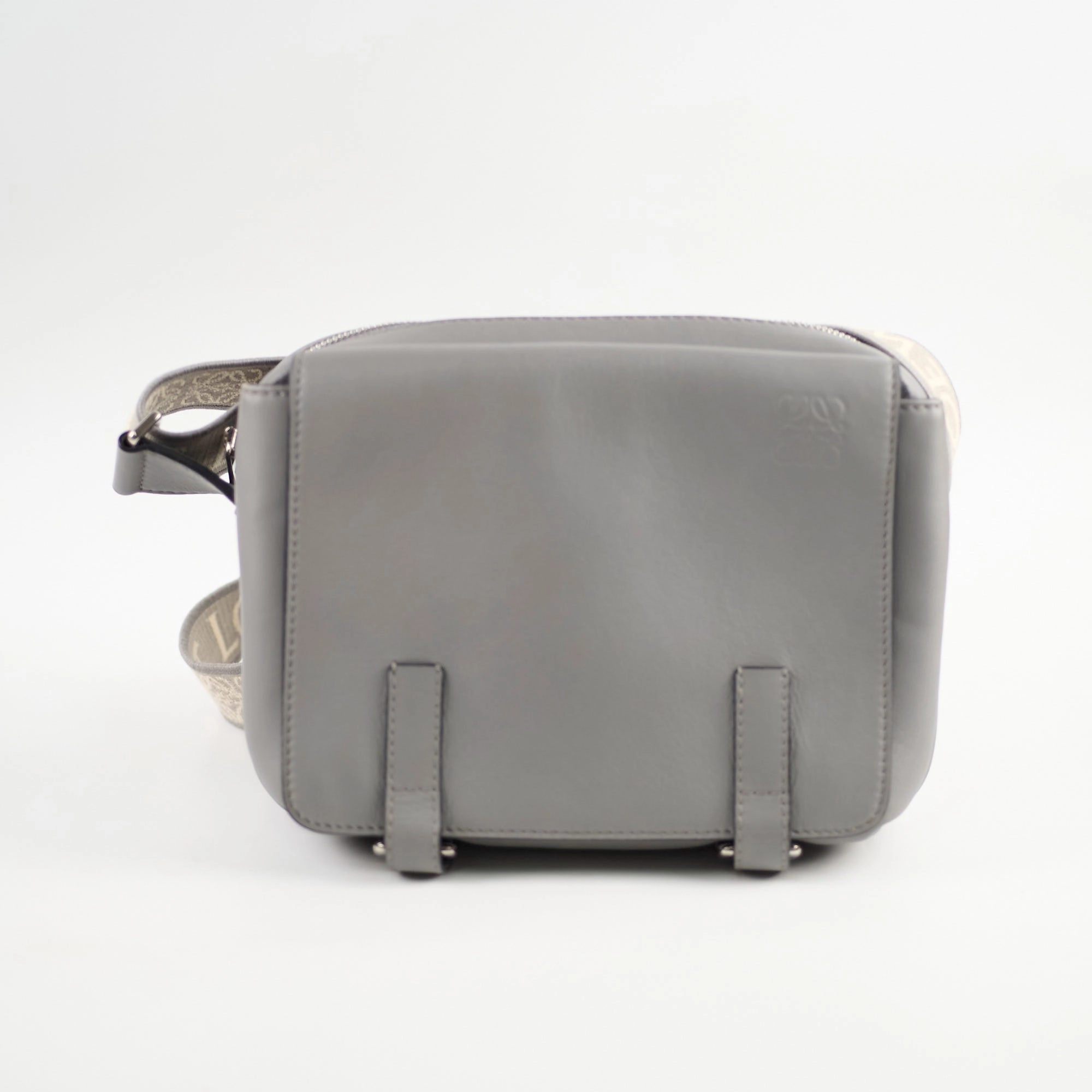 Loewe Military Messenger Crossbody Bag Grey