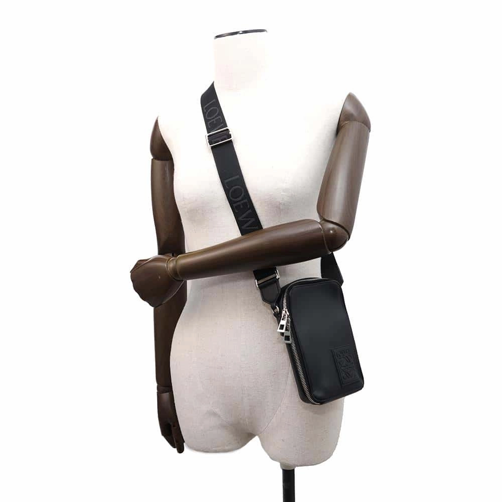 LOEWE Vertical crossbody pocket BlackC565S59X01 Leather