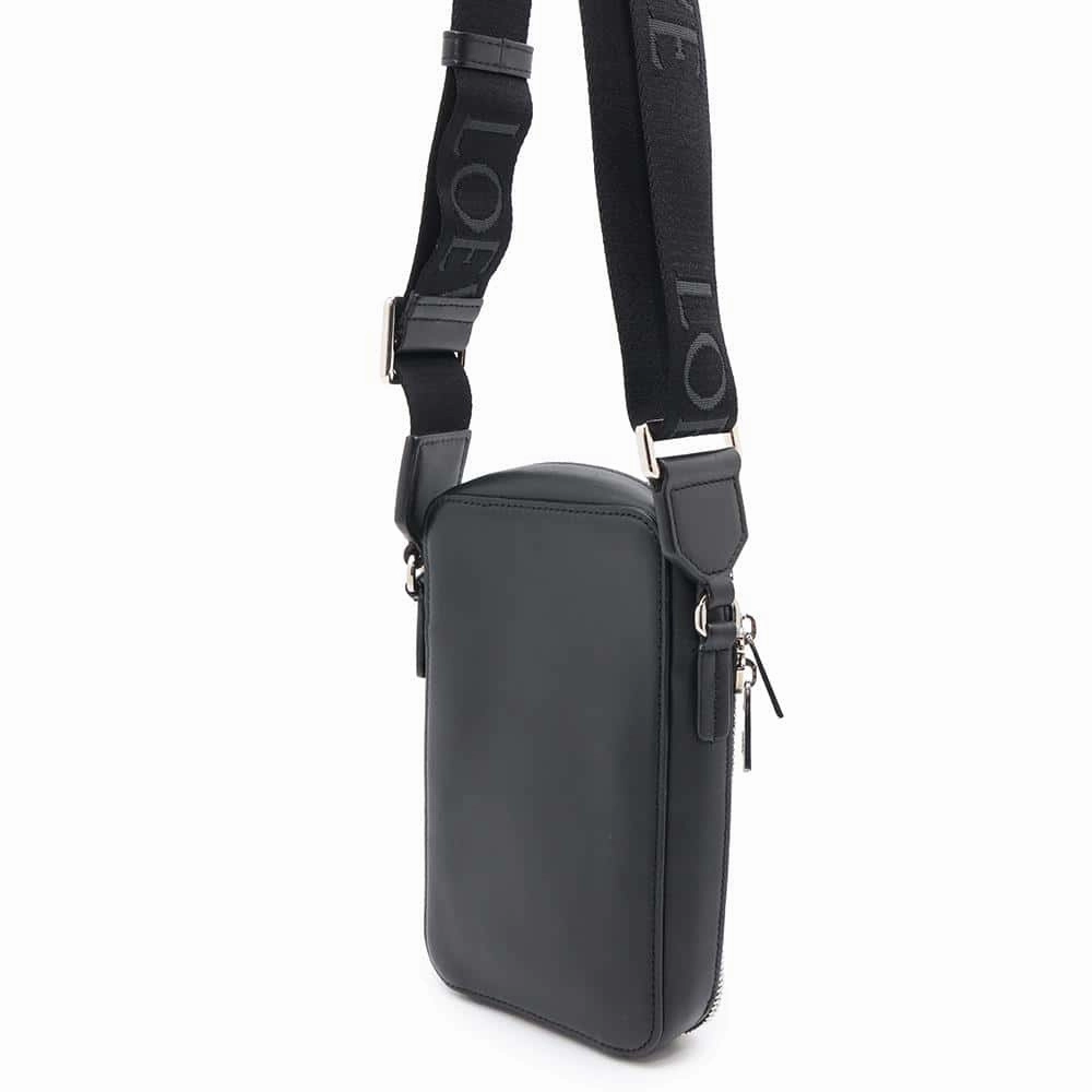 LOEWE Vertical crossbody pocket BlackC565S59X01 Leather