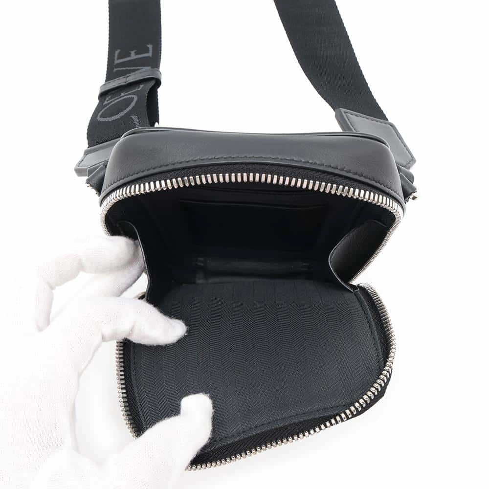 LOEWE Vertical crossbody pocket BlackC565S59X01 Leather