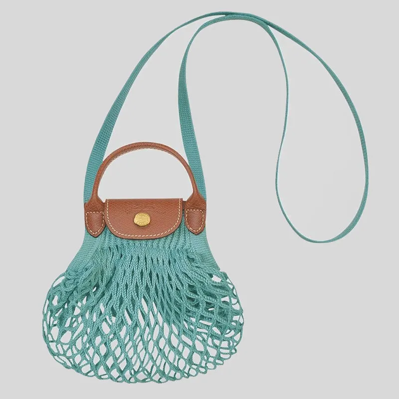 LONGCHAMP Le Pliage Filet XS Mesh Bag Lagoon 10139HVH